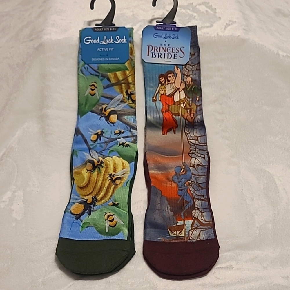 2 Pair Socks, creative designs, super soft